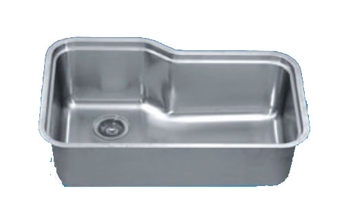Dawn DSU3118 Single Bowl Undermount Sink with Side Drain 