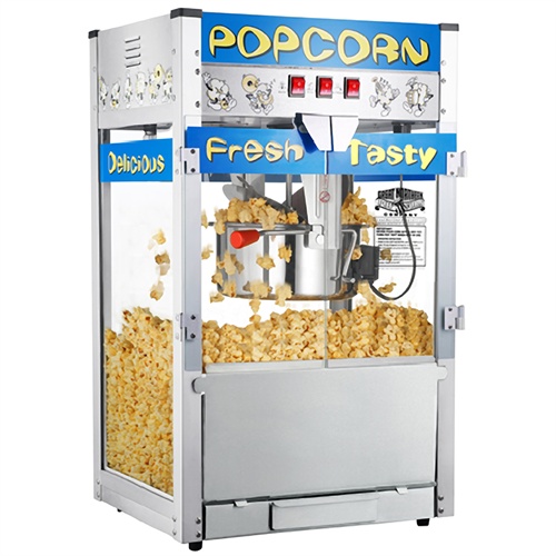 Great Northern 83-DT5672 Pop Heaven 12oz Commercial Popcorn Popper Blue 