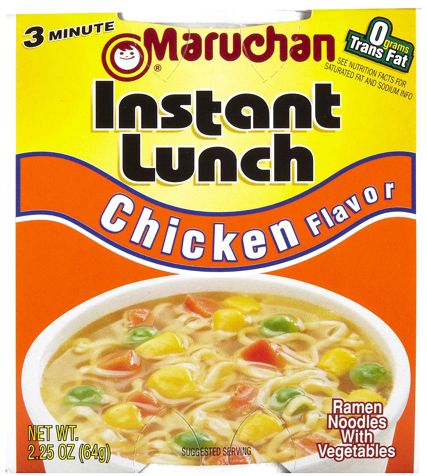 Maruchan 00121 Instant Lunch Chicken Flavor, 2.25 oz Each, 12 Total