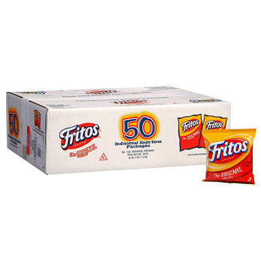 Frito Lay 32405 Fritos Chips Corn Regular 1oz Each Bag, 104 Bags Total