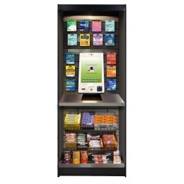 All State ASMMS272-KS Micro Market Kiosk with Stainless Slats 27