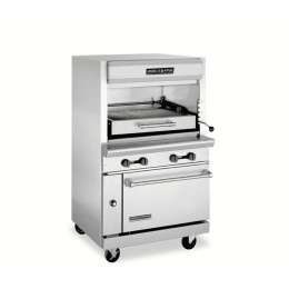 American Range AGBU-3 Professional Series Infrared Overfired with Lower Oven 4 Burner Broiler
