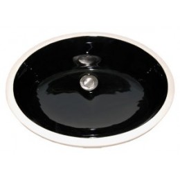 Amerisink AS203 Undermount Porcelain Bathroom Sink Black