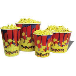 Benchmark 41430CS USA 130 oz Popcorn Tubs 300/CS