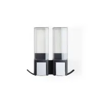 Better Living 77284 CLEVER Double Soap Dispenser Black