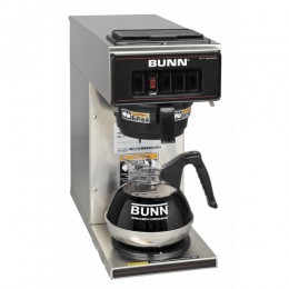 Bunn 13300.0001 VP17-1 Stainless Steel Low Profile Pourover Coffee Brewer 3.8