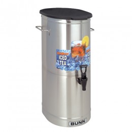 Bunn TDO-5 5 Gallon Iced Tea Dispenser with Solid Plastic Lid