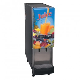 Bunn JDF-2S 2 Flavor Cold Beverage Juice Dispenser with Lit Door, 120V