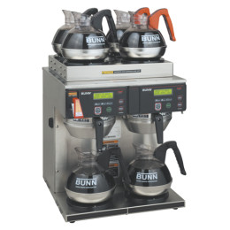 Bunn 38700.0014 Axiom 4/2 Twin 12 Cup Automatic Coffee Brewer 4 Upper and 2 Lower Warmers 120/208/240V