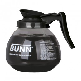 Bunn Black 12-Cup Glass Decanter 3/CS