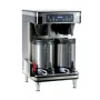 Bunn 51200.0101 ICB Infusion Series Black and Stainless Steel 6000W Twin Automatic Coffee Brewer 120/240V