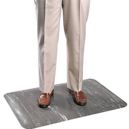 Cactus Mat 1075-23 Cushion Comfort Anti-Fatigue Marble Dark Gray Mat 1/2