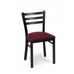 Carroll Chair 2-313 GR2 Three Rung Ladderback Dining and Cafe Chair