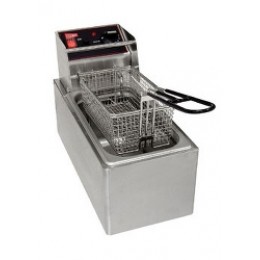 Cecilware EL6 Stainless Steel Electric Countertop 6 lb Fryer 120V