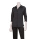Chef Works WA34BLKXS Women's Finesse 3/4 Sleeve Fitted Shirt Black XS