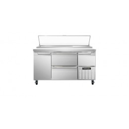 Continental PA60N-D Pizza Prep Table with Two Drawers 60
