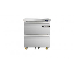 Continental DLF27-SS-U-D Designer Line Undercounter Freezer with Two Drawers 27.5