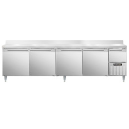 Continental DLRA118-SS-BS Designer Line Refrigerated Work Top with Backsplash 118