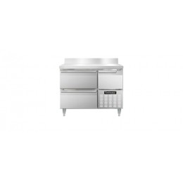 Continental DLRA43-SS-BS-D Designer Line Refrigerated Work Top with Backsplash and Two Drawers 43