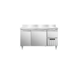 Continental DLRA60-SS-BS Designer Line Refrigerated Work Top with Backsplash 60