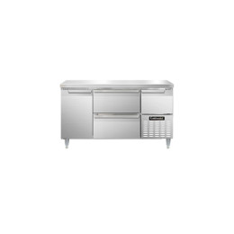 Continental DLRA60-SS-D Designer Line Refrigerated Work Top with Two Drawers 60