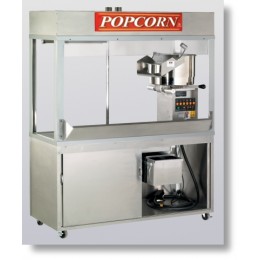 Cretors 32 oz. Enclosed President Popcorn Machine w/ 4 Ft Base