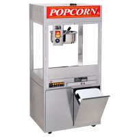 Cretors M560D3E-F5CX-CSR Mach5 60oz SS Kettle Popper 3' Cabinet Salt/Sweet No Sign Oil Pump Short Glass Right 208V