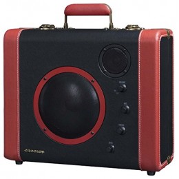 Crosley CR8008A-BK SoundBomb Portable Bluetooth Speaker System Black/Red