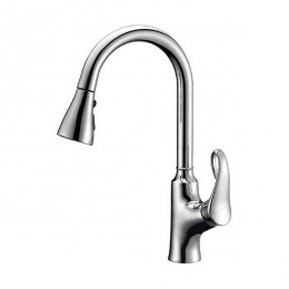 Dawn AB063292C Chrome Single Lever Pull Out Kitchen Faucet