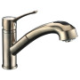 Dawn AB50 3711BN Brushed Nickel Single Lever Pull Out Spray Faucet