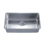 Dawn DSU3017 Single Bowl Undermount Sink with Small Corner Radius