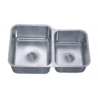 Dawn DSU301916R Double Bowl Undermount Sink with Right Small Bowl