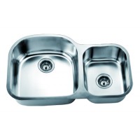 Dawn ES311814R Stainless Steel Undermount Double Bowl Kitchen Sink