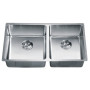 Dawn SRU301616R Small Corner Radius Double Bowl Undermount Sink
