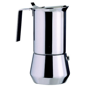 Ilsa 122-10 Stainless Steel Stove-Top 10- Cup Espresso Maker