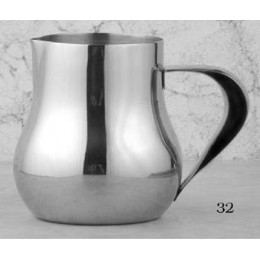 European Gift 32 Stainless Steel Frothing Pitcher 8 oz