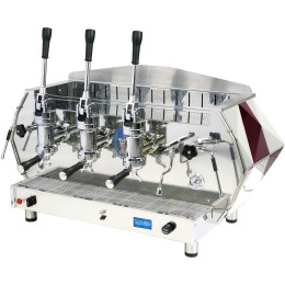 La Pavoni DIA 3L-Gold 3-Group Diamante Lever Espresso Coffee Machine 23L Boiler