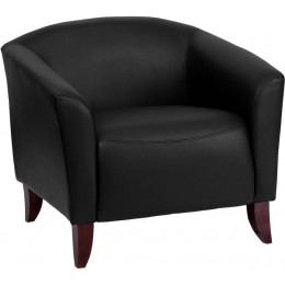 Flash Furniture 111-1-BK-GG Hercules Imperial Series Black Leather Chair