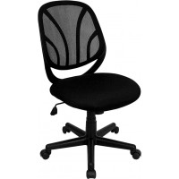 Flash Furniture GO-WY-05-GG Y-GO Chair™ Mid-Back Black Mesh Swivel Task Chair
