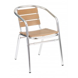 Florida Seating AL-302TK Sand Key Collection Aluminum Frame Stackable Outdoor Arm Chair