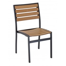 Florida Seating AL-5602-0-TK Cedar Key Collection Stackable Outdoor Side Chair