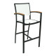 Florida Seating BAL-5624 South Beach Collection Outdoor Barstool with Arms