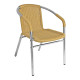 Florida Seating W-21 Key West Collection Stackable Outdoor Chair with Arm Wraps