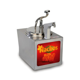 Gold Medal 2197NS Lighted Cheese Warmer w/ Heated Pump