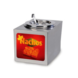 Gold Medal 2365LS Dipper-Style Cheese Warmer with Lighted Sign