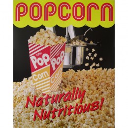 Gold Medal 2988 Popcorn Poster Natural & Delicious