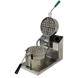 Gold Medal 5021 Standard Round Belgian Waffle Baker 120V