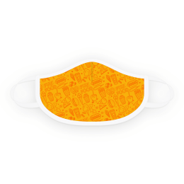 Gold Medal 6666 Orange & Yellow Fun Foods Face Covering
