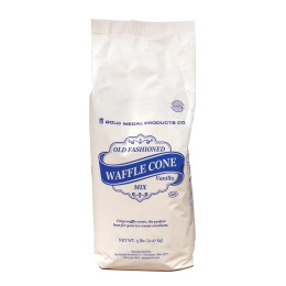 Gold Medal 8209 Old Fashioned Vanilla Waffle Cone Mix 6/5 lb Bags  
