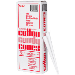Gold Medal 3021 Plain Cotton Candy Cones 4000/CS